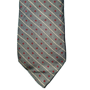 𝅺Green tie with dots and stripes NEW